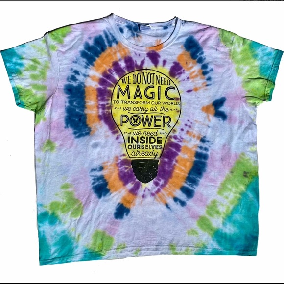 Custom Tie Dye with quote tee - Picture 2 of 4